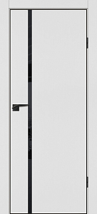 Товар Межкомнатная дверь П-22  кромка АБС черная c 4-х ст. Белый матовый