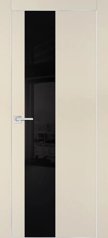 Фото Межкомнатная дверь PX-6  AL кромка с 4-х ст. Бежевый матовый